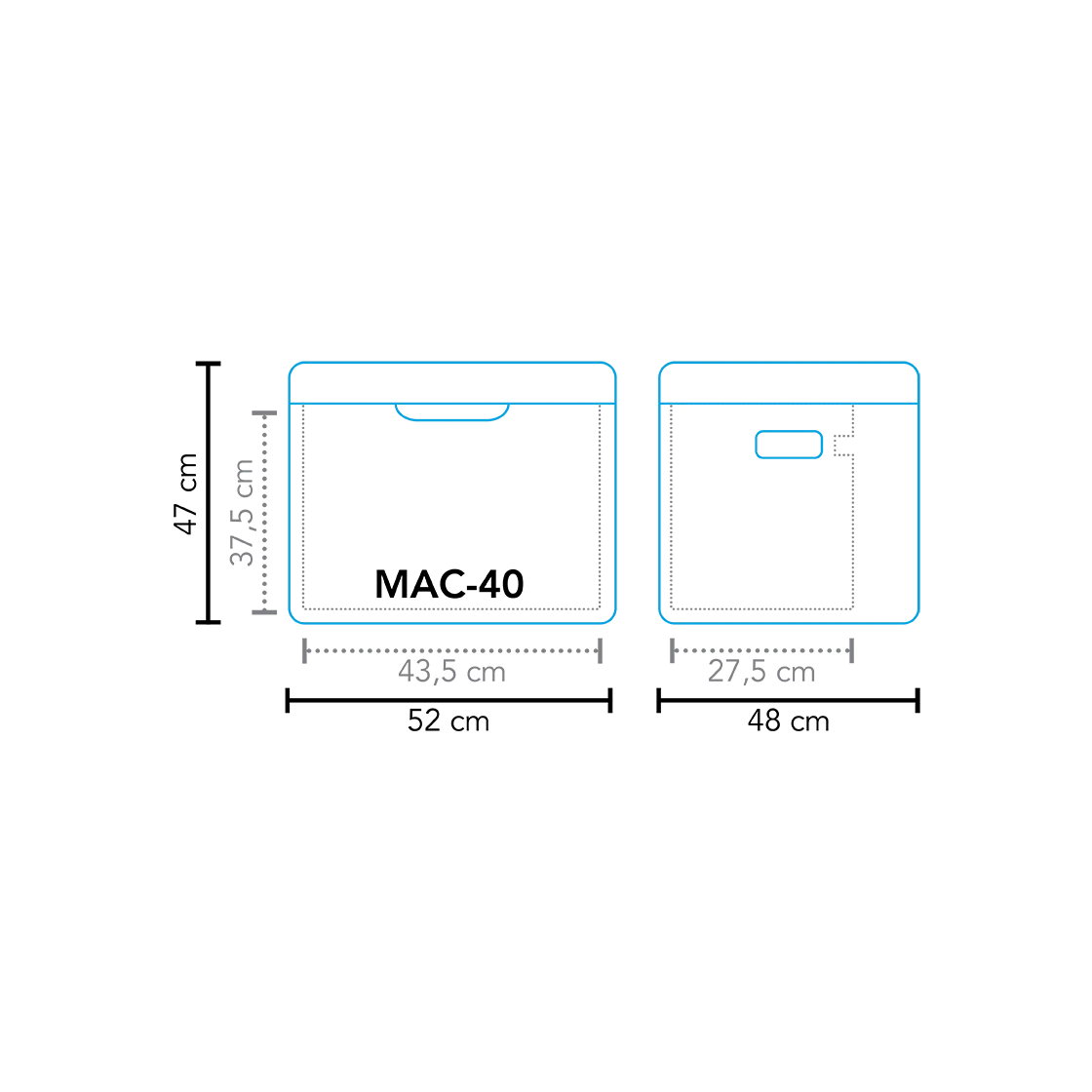 Mestic MAC-40 3 Way Camping Fridge - Image 4