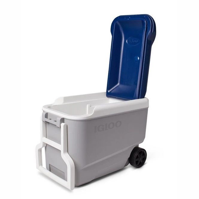 Igloo Maxcold 40 Roller Cool Box - Grey / Blue - Image 9