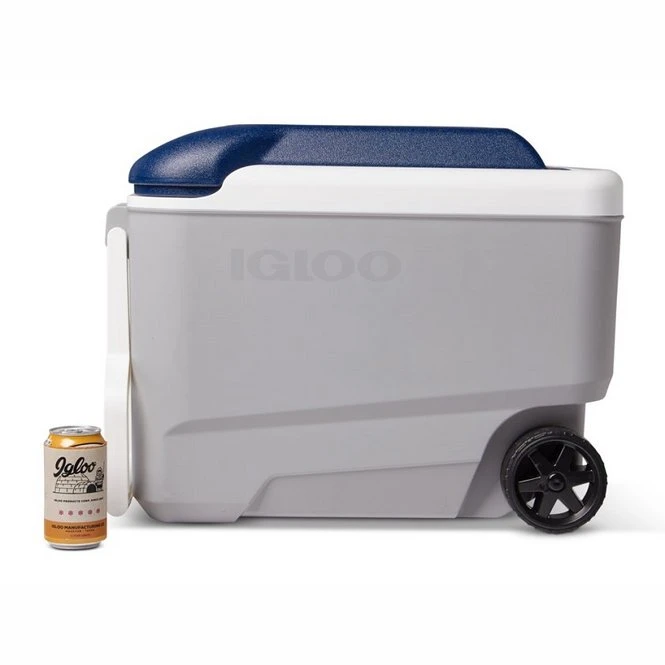 Igloo Maxcold 40 Roller Cool Box - Grey / Blue - Image 11
