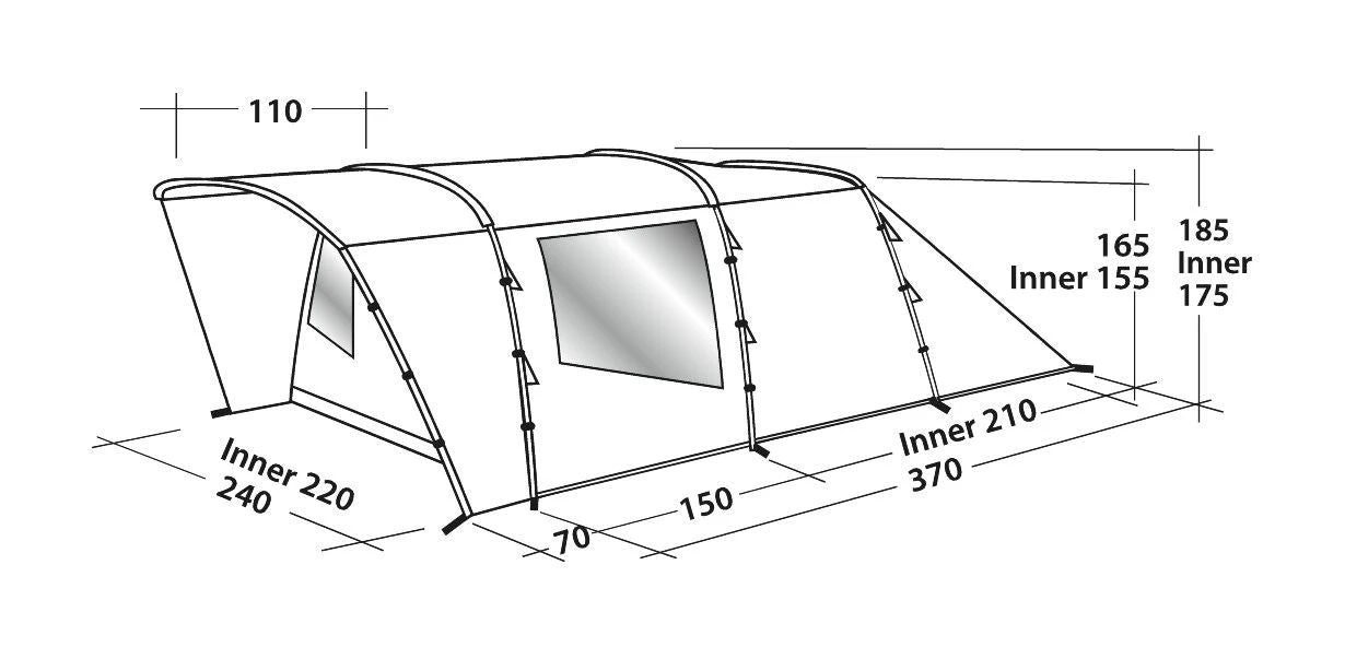 Easy Camp Palmdale 400 4-Berth Tent - Image 8