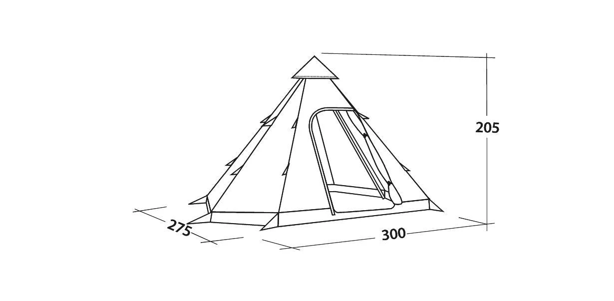Easy Camp Bolide 400 Tipi Tent - Image 2