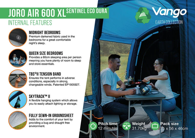 Vango Joro Air 600XL Sentinel Eco Dura Tent - Image 15