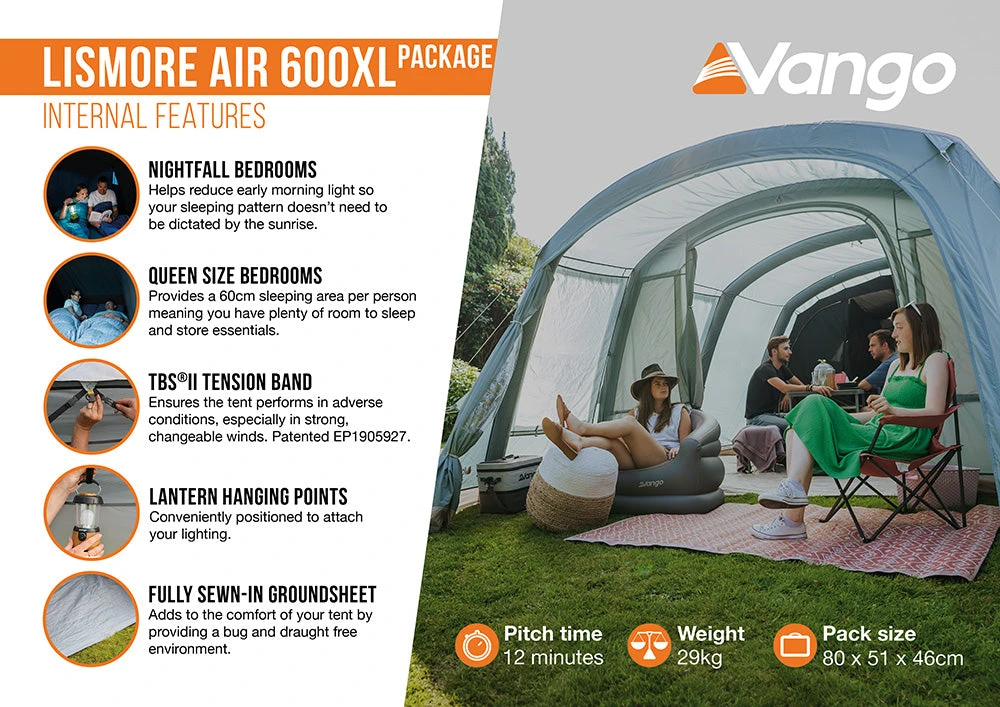 Vango Lismore Air 600XL Tent Package - Image 4
