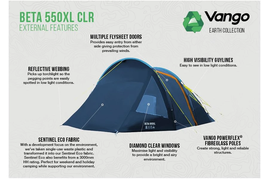 Vango Beta 550XL CLR XL Tent - Image 3