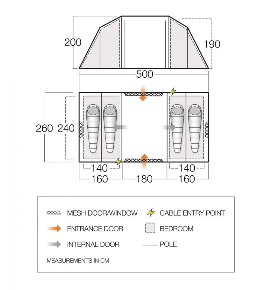 Vango Castlewood 400 Tent Package - Image 2